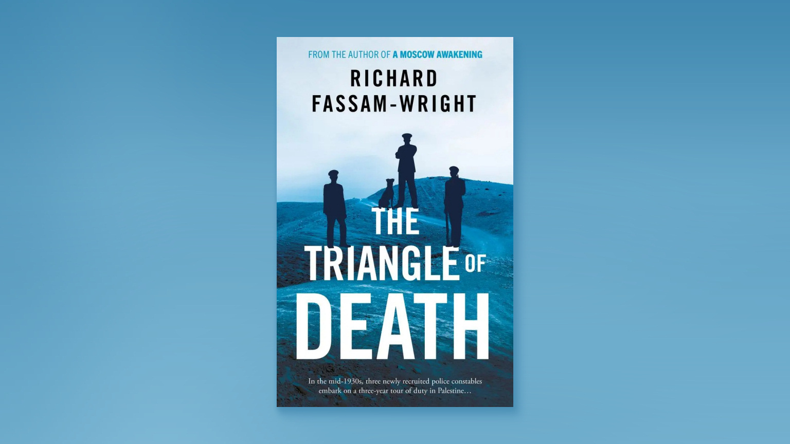 The Triangle of Death cover image on blue background