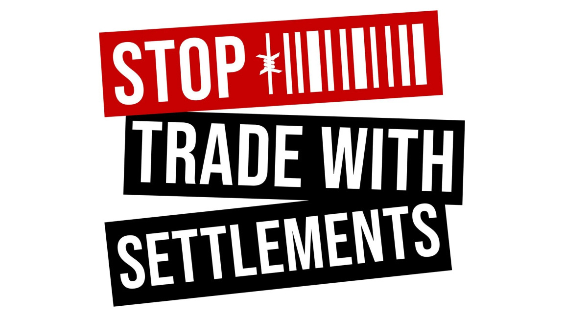 'Stop trade with settlements' graphic